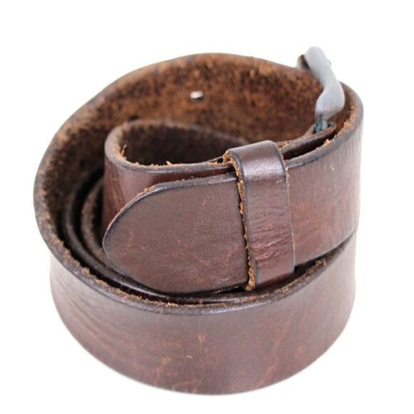 VTG J&M 1850 BROWN GENUINE LEATHER 1 3/8"Wd CASUAL DRESS MEN'S BELT Sz 38 (T22 - Picture 5 of 13